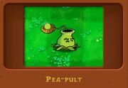 A Pea-pult that lobs peas and frozen peas