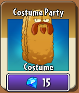 Tall-nut's costume in the store