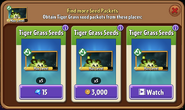 Tiger Grass' seeds in the Almanac section