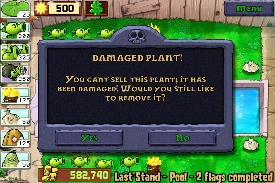 plants versus zombies - online puzzle