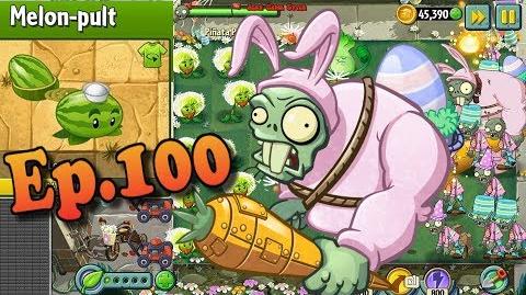 Plants vs. Zombies 2 Melon-pult Costume - EASTER Pinata Party 3 29 2018 (Ep