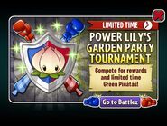 Power Lily in an advertisement of Power Lily's Garden Party Tournament in Arena