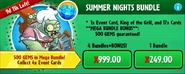 King of the Grill on the advertisement for the Summer Nights Bundle