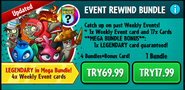 Electric Blueberry on an advertisement for the Event Rewind Bundle