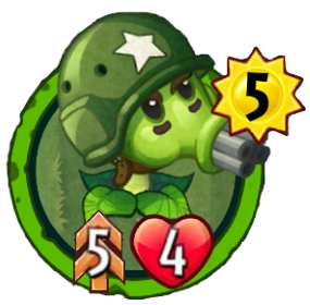 Gatling Pea Plants Vs Zombies Heroes Plants Vs Zombies Wiki Fandom