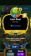 Laser Bean's statistics