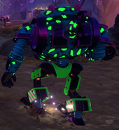 Back view of the Party Mech