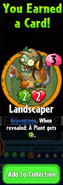 The player earning Landscaper after completing the 4th step in Rustbolt's Hero Quest