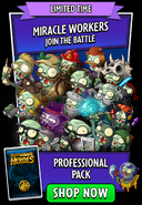 Trash Can Zombie in an advertisement for the Professional Pack