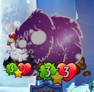 Gigantic Cosmic Yeti tinted gray activating his ability