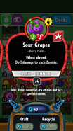 Sour Grapes' statistics