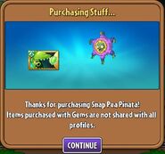 Purchasing Snap Pea Pinata