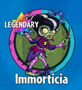 The player receiving Immorticia from a Premium Pack