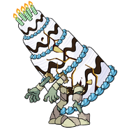 Pharaoh Zombie's Birthdayz costume as a sticker in Plants vs. Zombies Stickers