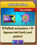 Puffball's Piñata in store (Note: Appease-mint Family is shown instead of Ail-mint Family)