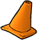 Undamaged roadcone