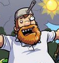 Crazy Dave in the Plants vs. Zombies: Lawnmageddon comic.
