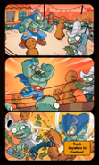 The comic strip that appears when the player starts playing Battle for the Belt for the first time