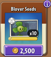 Blover's seeds in the store (10.2.1)