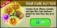 Whack-a-Zombie on the advertisement for the Solar Flare Ally Pack