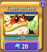 Toadstool's seeds in the store (Gold)