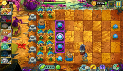 This marks the end of my adventure of beating PvZ2 with the least possible  amount of seed slots, no Plant Food, no lawnmowers, no premium contents, no  arena contents, no power-ups, and