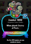 Zombot 1000's statistics