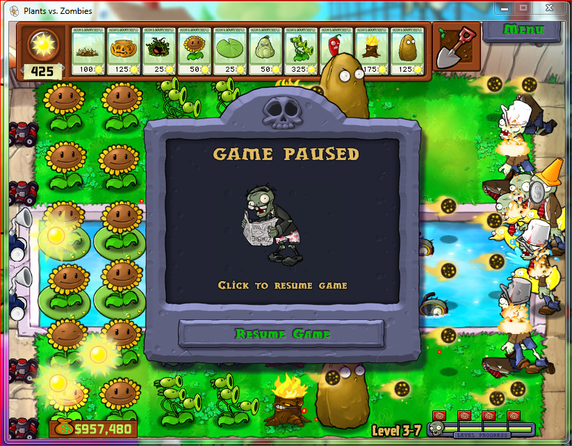 Plants vs. Zombies FREE : Adventures Level 3 - 8 Part 8 