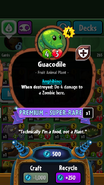 Guacodile's statistics