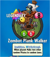 The player receiving Zombot Plank Walker from a Premium Pack