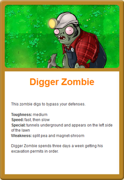 Excavator Plants Vs Zombies Wiki Fandom Powered - Plants And Zombies 2  Excavator Zombie Clipart, clipart, png clipart