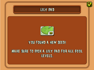 Player receives Lily Pad Java Version