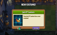 Getting Jack O' Lantern's fire extinguisher costume