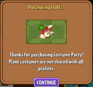 Purchasing Parsnip's Crab costume (11.5.1)