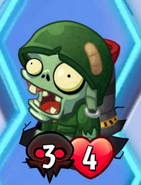 Foot Soldier Zombie with the Deadly trait