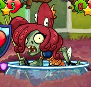 Neptuna's pose when a plant hero is dealt over 4 damage or a legendary zombie is played on her side