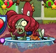 Neptuna's pose when a plant hero is dealt over 4 damage or a legendary zombie is played on her side