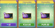 Puffball's seeds in the store (10.7.2, Promoted)