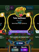 Twin Sunflower's statistics