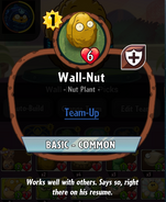 Wall-Nut's statistics