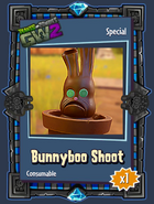 The sticker for Bunnyboo Shoot, an exclusive Consumable Pot