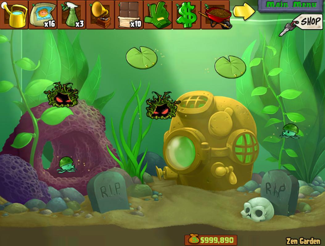 Zen Garden (Plants vs. Zombies 2), Plants vs. Zombies Wiki