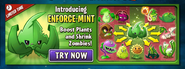 Advertisement for Enforce-mint on the Main Menu