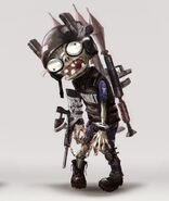 Concept art of Foot Soldier (AKA Swat Zombie) found on Justin Weibe's Twitter (Plants vs. Zombies: Garden Warfare)