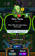 Party Thyme's statistics