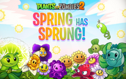 Blover alongside other plants on a Springening ad