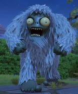 Yeti Zombie up-close during a cutscene