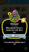 Chomper's old statistics