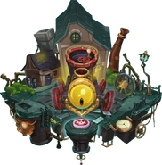 Early design for Steam Zombot's podium