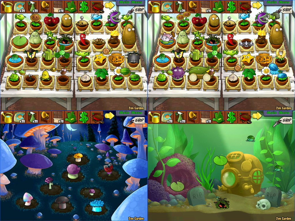 plants vs zombies zen garden